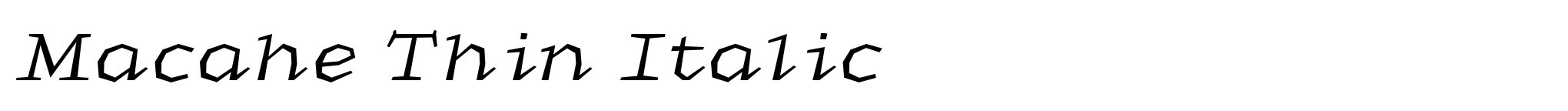 Macahe Thin Italic image